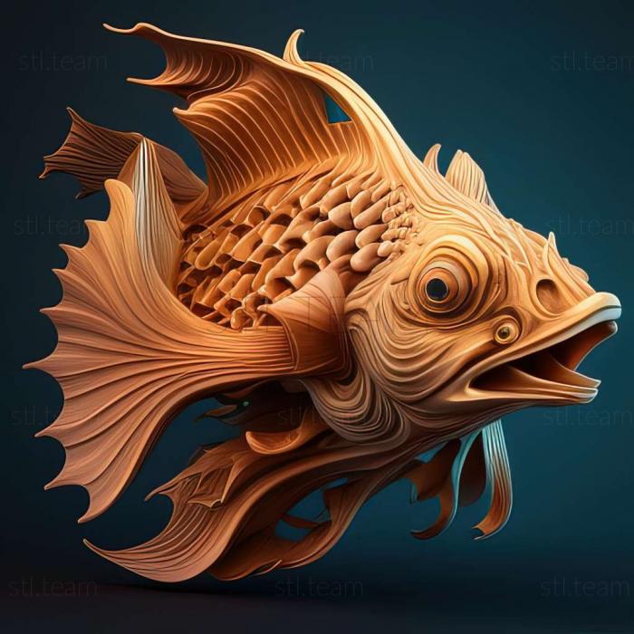 3D model Ryukin fish (STL)